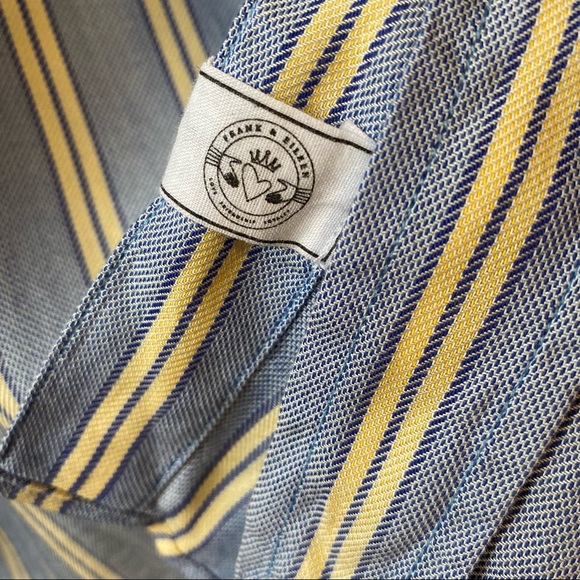 Frank & Eileen Striped Button Up Shirt Long Sleeve Style Eileen Women's Small - Picture 6 of 9